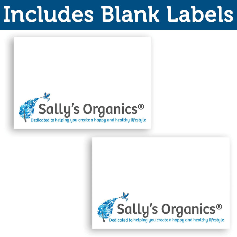 2 Empty Blue Glass Spray Bottles - 4oz Refillable Bottle is Great for Essential Oils, Organic Beauty Solutions, Homemade Cleaning and Aromatherapy - Small Portable Misters with Caps and Labels - 2 Pack