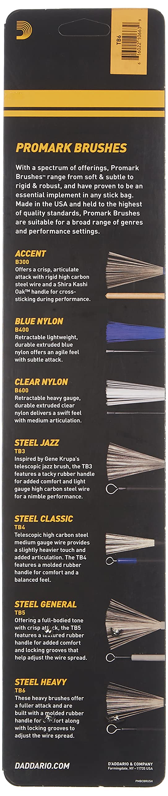 PROMARK TB6 Telescoping Wire Brushes