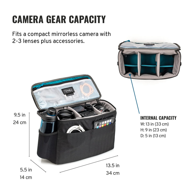 Tenba BYOB 13 Camera Insert - Turns any bag into a camera bag for DSLR and Mirrorless cameras and lenses – Blue (636-633)