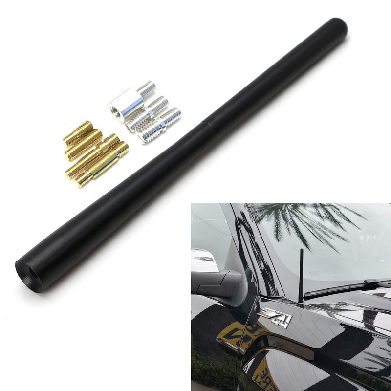 [AUSTRALIA] - iJDMTOY 7-Inch Matte Black Metal Short Radio Antenna Topper Compatible with Chevrolet Silverado GMC Sierra 1500 2500 3500 Colorado Canyon, etc 