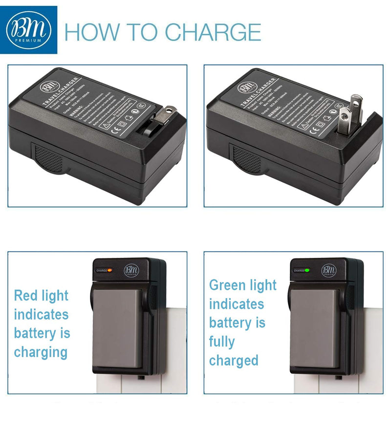 BM Premium 2 Pack of EN-EL9, EN-EL9A Batteries and Battery Charger for Nikon D5000, D3000, D60, D40x & D40 Digital SLR Camera