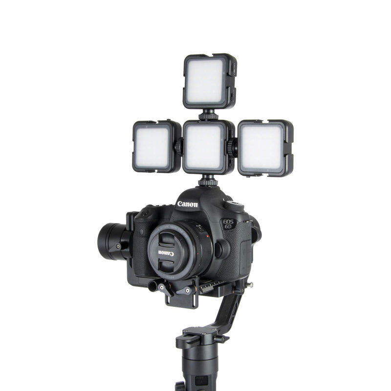 ELIVERN LED Camera Light, 42 LED Video Light, 2-Levels Adjustable, 2000 mAh Rechargeable Battery