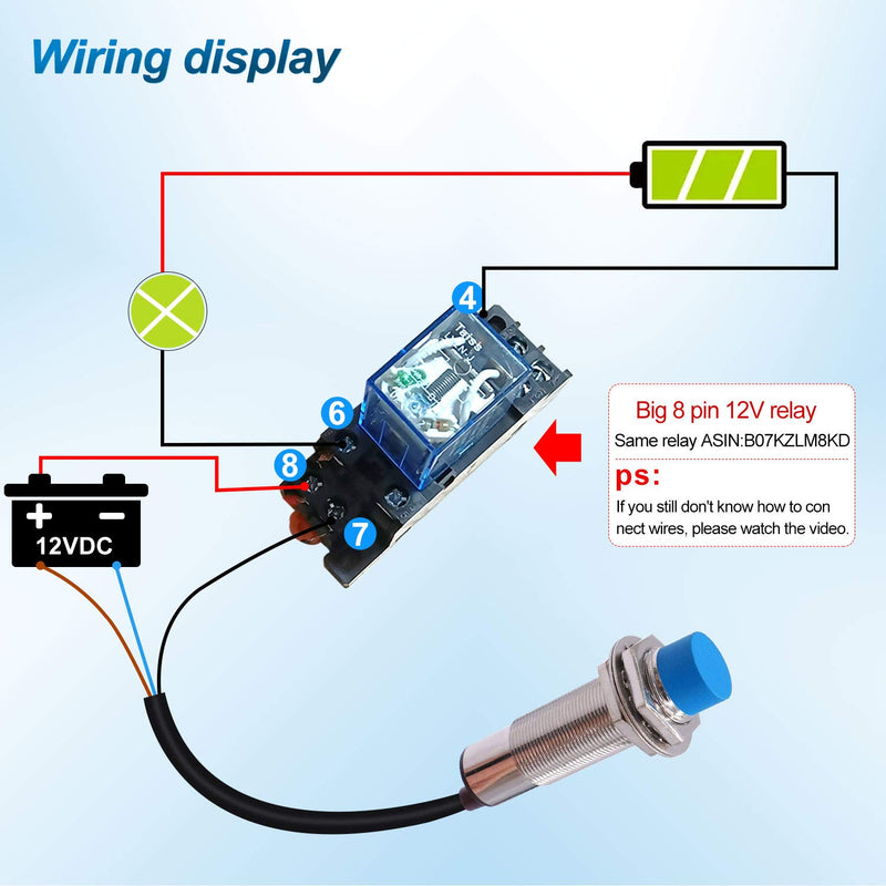 Taiss 2PCS 3D Printer Inductive Proximity Sensor Detection Switch NPN NO DC6-36V 4mm Normally Open Proximity Switch LJ12A3-4-Z/BX
