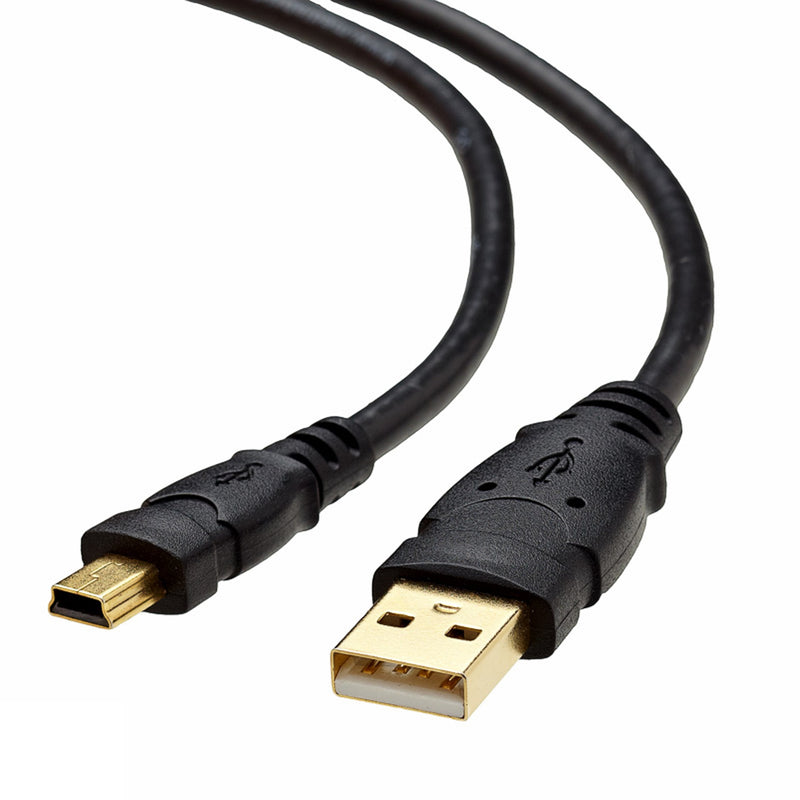 Mediabridge USB 2.0 - Mini-USB to USB Cable (8 Feet) - High-Speed A Male to Mini B with Gold-Plated Connectors 8 Feet