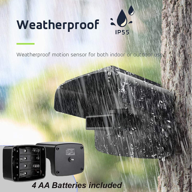 500 ft Long Range Wireless Driveway Sensor, Outdoor Weather Resistant Motion Sensor & Detector (PIR Sensor)
