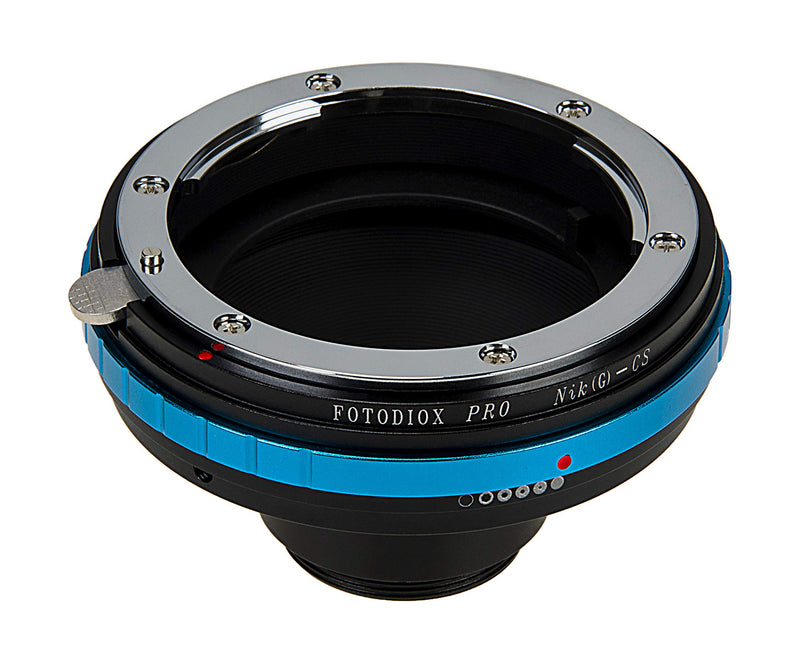 [AUSTRALIA] - Fotodiox Pro Lens Mount Adapter - Compatible with Nikon F Mount G-Type D/SLR Lenses to CS-Mount (1" Screw Mount) Cine & CCTV Camera Body with Built-in Aperture Control Dial 
