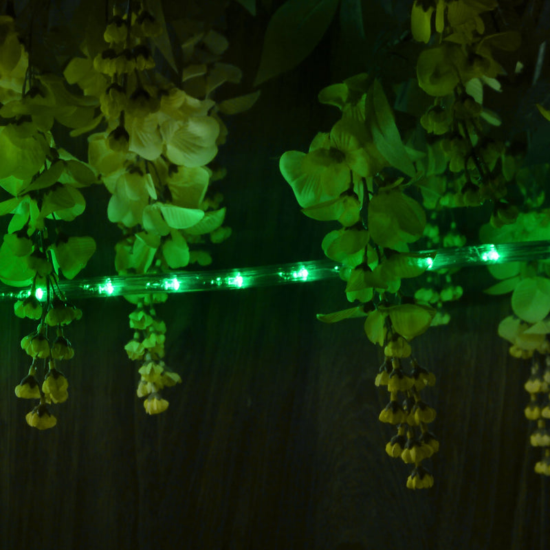 String of LED lights, energy saving, 10 m long, Christmas Green