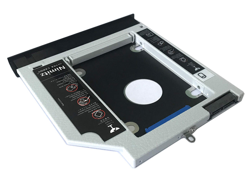 Nimitz 2nd HDD SSD Hard Drive Caddy Compatible with Lenovo Ideapad 110-15 ISK/IKB with Bezel/Bracket