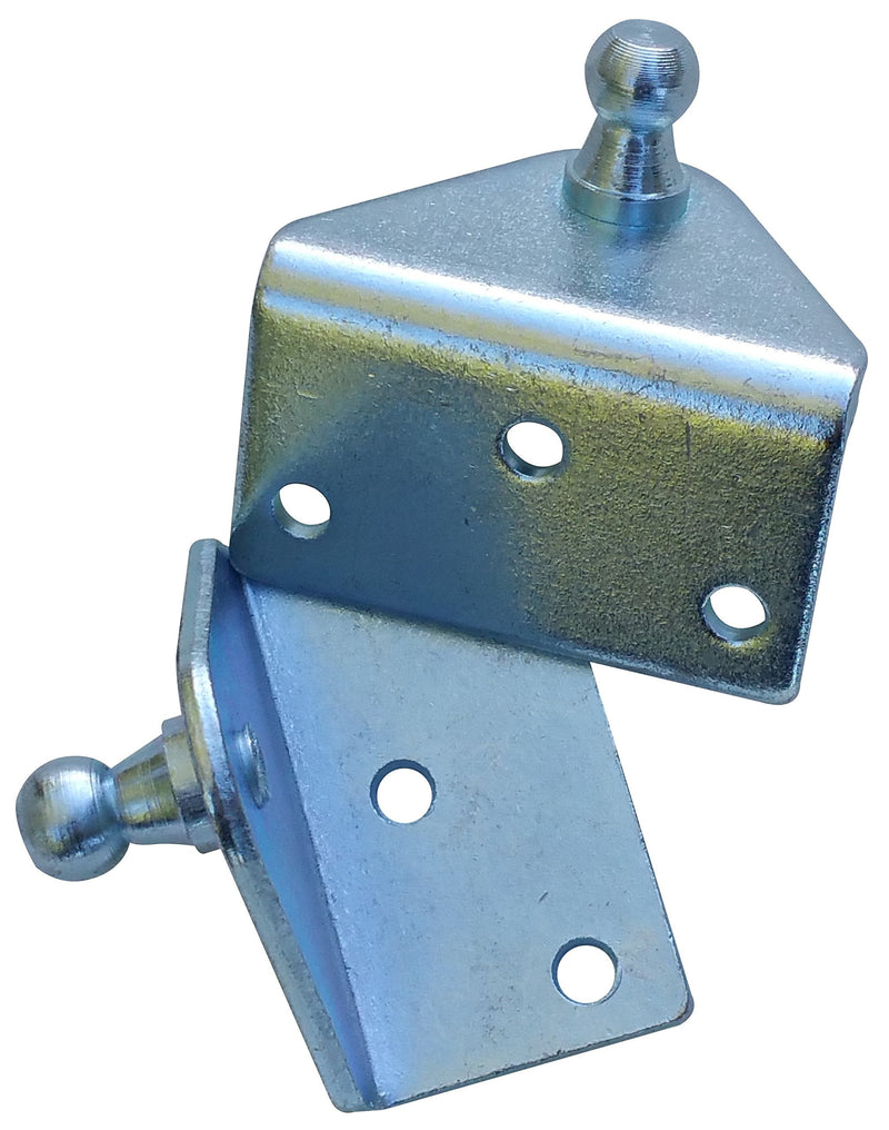 [AUSTRALIA] - Large Outside Mount Angled Lift Support Bracket - Zinc Plated 10 Gauge Steel - 10mm Ball Stud - Gas Shock Mounting - Lid Strut Prop Spring Mount 2 Large Outside Mount 