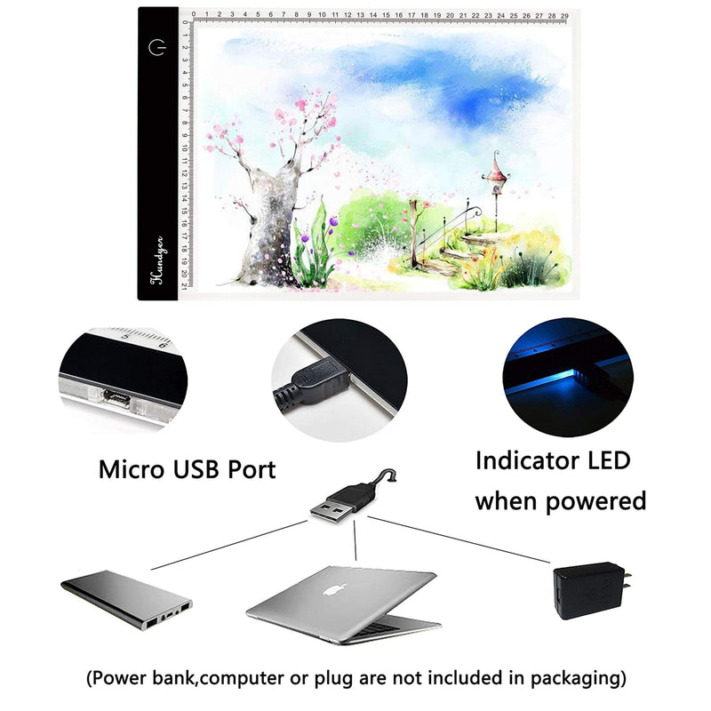 2020 New A4 DIY Diamond Drawing Tracing Light Box Artcraft Tracing Light Pad for Artists Drawing Sketching Animation Stencilling