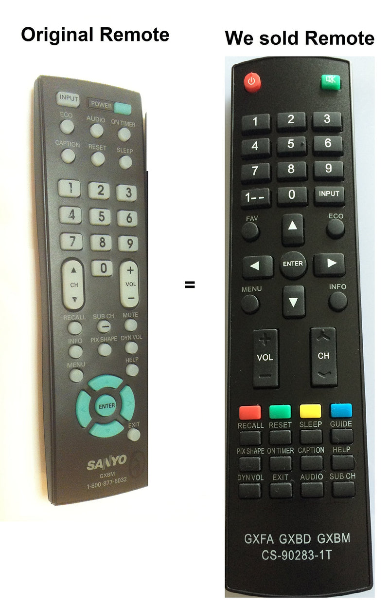 New Replaced Remote MC42NS00 Replaced for Sanyo GXBD GXBM MC42NS00 CS-90283-1T GXFA Remote Control