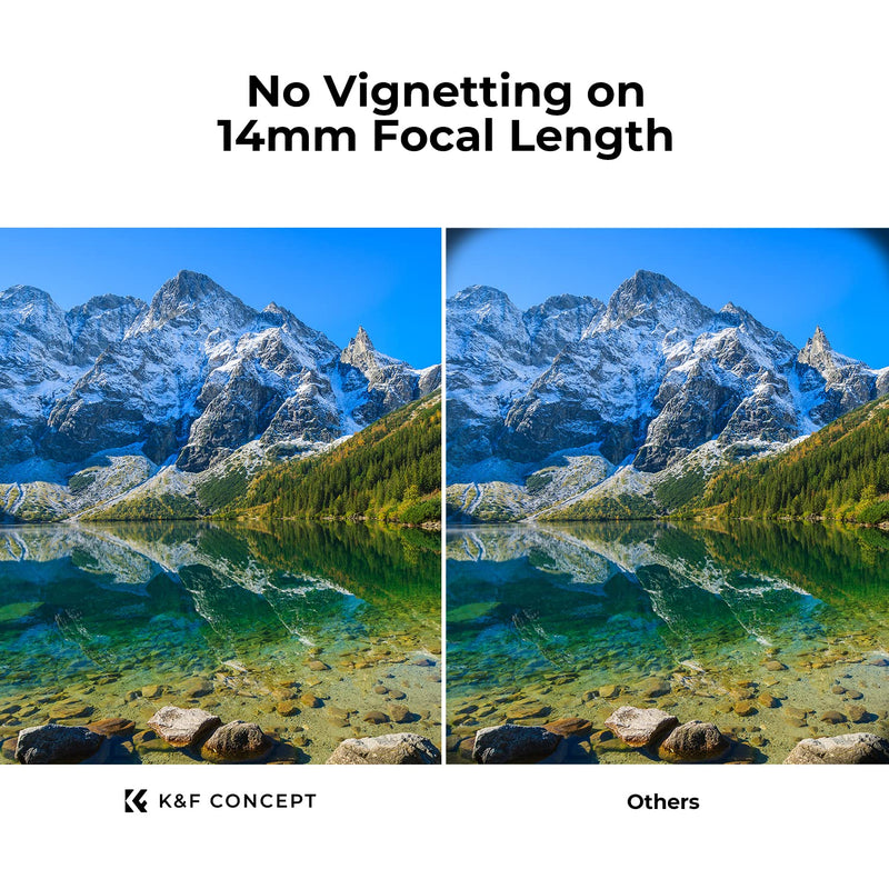 K&F Concept 77mm Circular Polarizer Filter Ultra-Slim 18 Multi-Coated Optical Glass Circular Polarizing Filter for Camera Lenses with Cleaning Cloth (K Series)