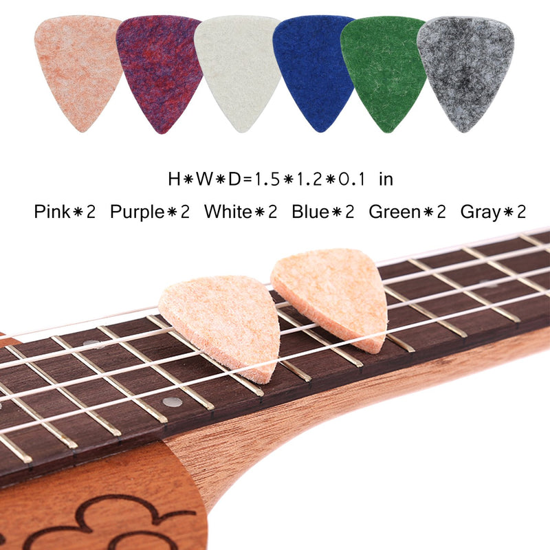 Solid Guitar Felt Picks, Celluloid Picks, Picks Holder Set Solid