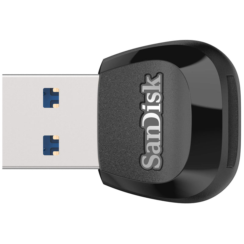 SanDisk - SDDR-B531-GN6NN MobileMate USB 3.0 microSD Card Reader - SDDR-B531-GN6NN Black Card Reader Only