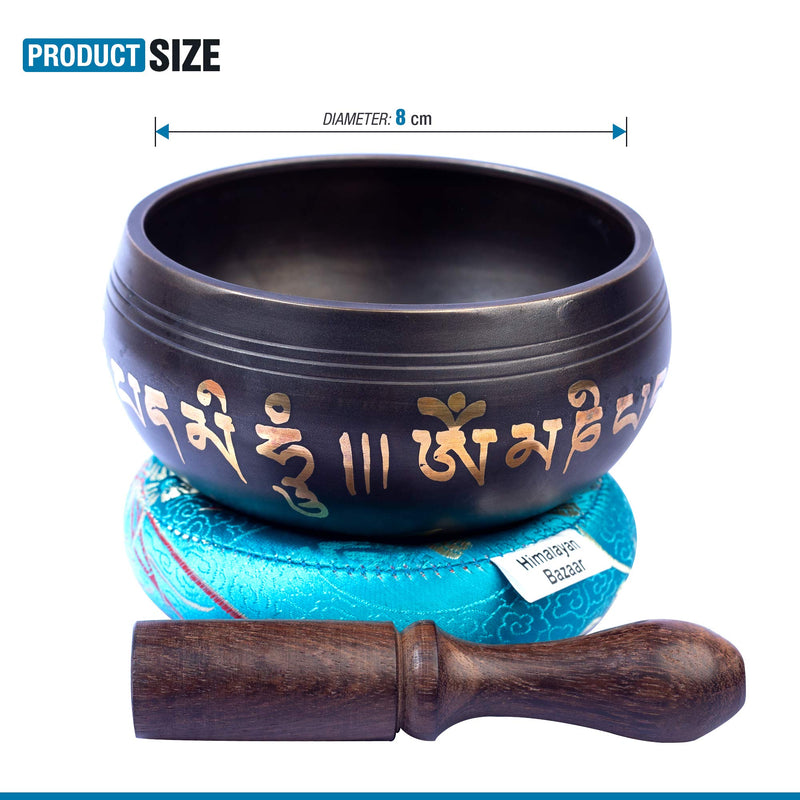 Tibetan Singing Bowl Set - Pretty and Small Authentic Handcrafted For Mindfulness Meditation Sound Chakra Holistic Healing By Himalayan Bazaar