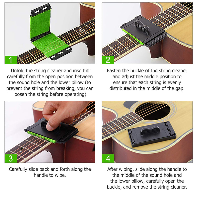 Guitar Beginner One-Key Chord Assisted Learning Tools Teaching Aid with Chromatic Tuner and Guitar String Cleaner for Adults & Children Trainer Beginners Original
