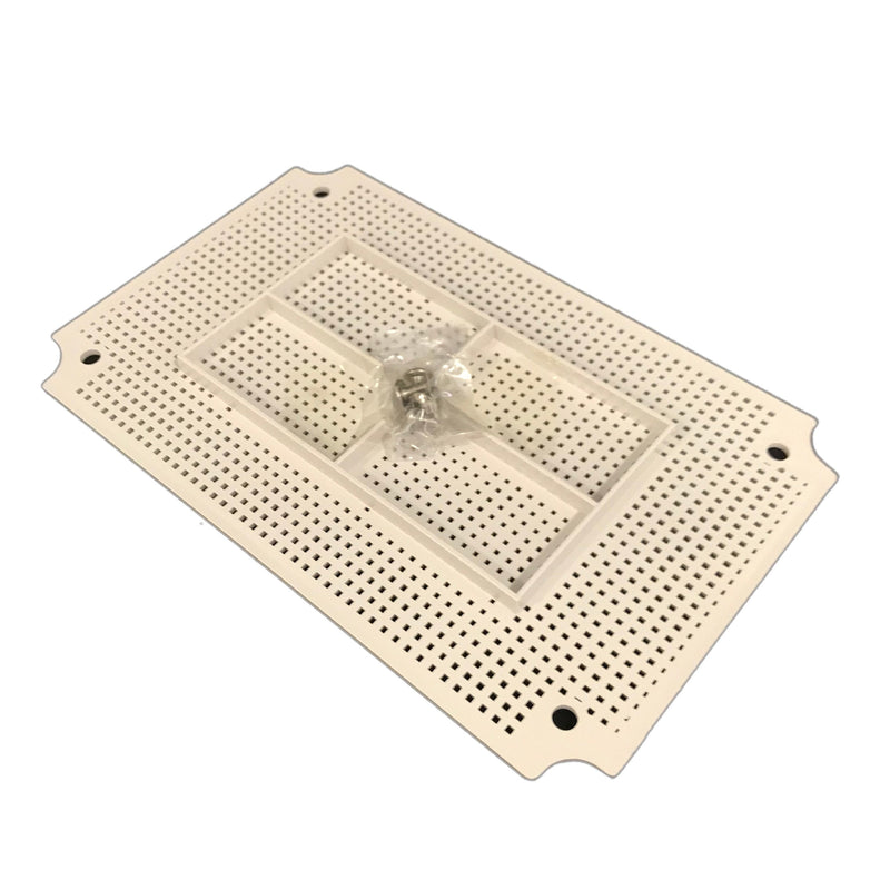 BUD Industries NBX-32916-PL ABS Plastic Internal Panel 10.51" L x 6.69" W x 0.13" H, Natural