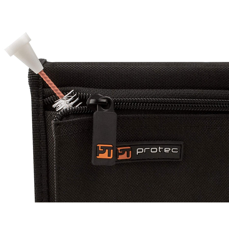 Pro Tec A211ZIP Double Tuba Mouthpiece Pouch with Zipper Closure Black