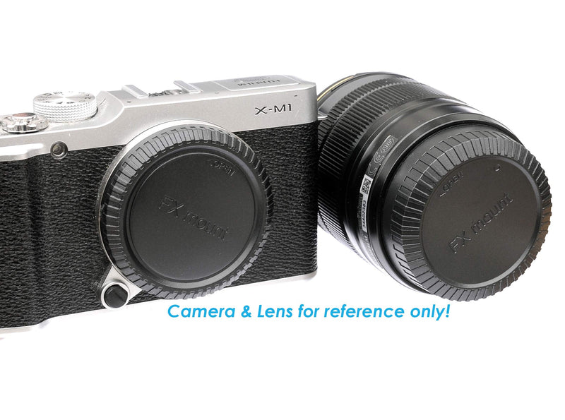 (5 Packs) Fuji X Mount Lens Rear Cap, Fuji X Mount Body Cap, Fujinon Lense Rear Cap Cover, Fuji X Series Camera Body Cap fits Fujifilm X-Pro2 X-E3 X-A5 X-T1 X-T2 X-T3 X-T10 X-T20 X-T30 X-T100 X-H1 for M42 Lens