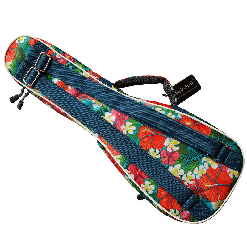 MUSIC FIRST Original Design Nylon"Tropical Flower" ukulele case ukulele bag ukulele cover, New Arrial! (Fit for 23~24 inch Concert Ukulele) Fit for 23~24 inch Concert Ukulele TropicalFlower