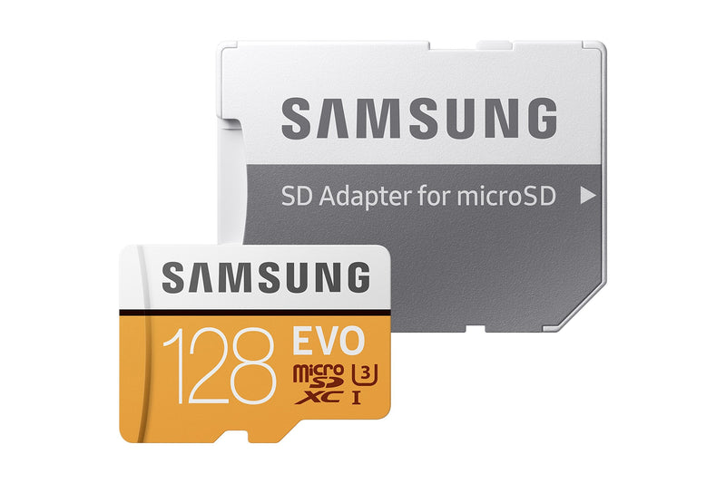 Samsung 100MB/s (U3) MicroSD EVO Memory Card with Adapter 128 GB (MB-MP128GA/AM) 128GB