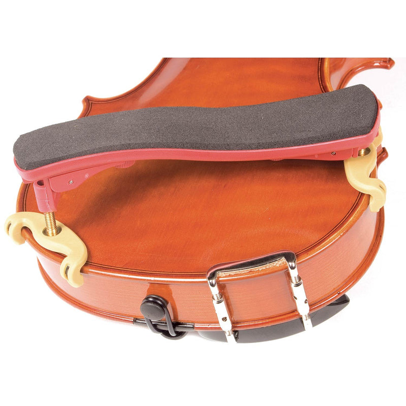 Kun Collapsible Mini Red Shoulder Rest for 1/16-1/4 Violin