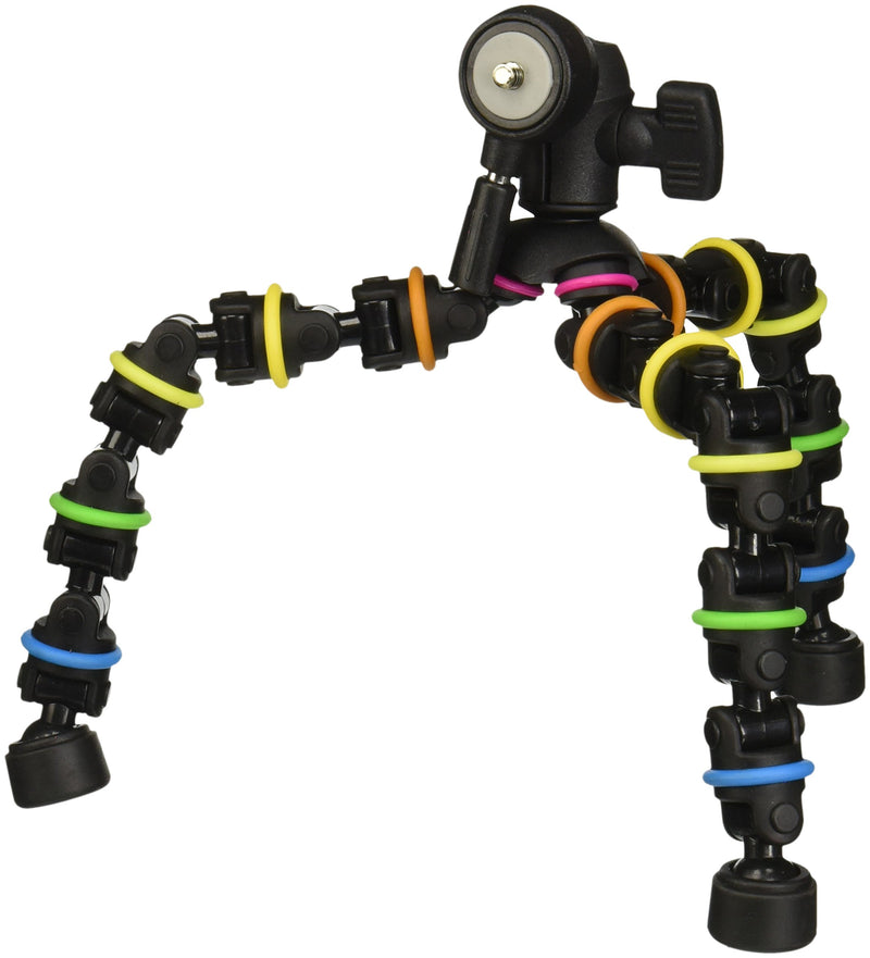 [AUSTRALIA] - Polaroid Snap and Wrap Flexi Color Tripod with 360° Rotating Ball Head - Flexible Vertebrae-Like Legs & Rubberized Feet for Endless Conforming Ability & Sure Grip 