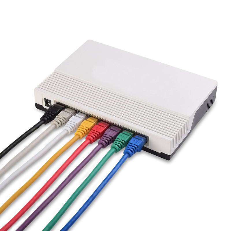 [AUSTRALIA] - Cable Matters 8-Color Combo Snagless Short Cat5e Ethernet Cable 3 ft (Cat5e Cable, Cat 5e Cable, Internet Cable, Network Cable) 3 Feet Color-Combo 