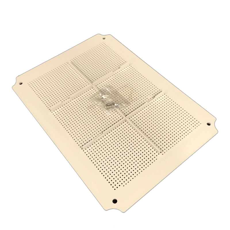 BUD Industries NBX-10987-PL PL Internal Panel – ABS Plastic Industrial Unit, Thick Console, NB Series Box Electric Accessory 14.3" L x 10.4" W x 0.17" H, Unpainted