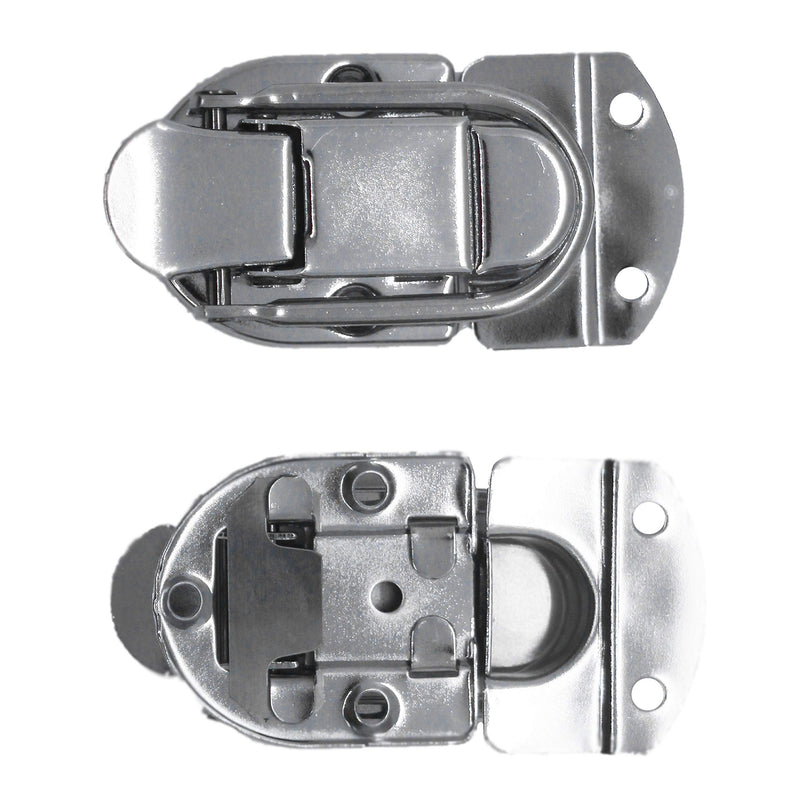 Seismic Audio - SARHW38-2 Pack of Small Briefcase Style 2 Piece Latch Nickel Finish