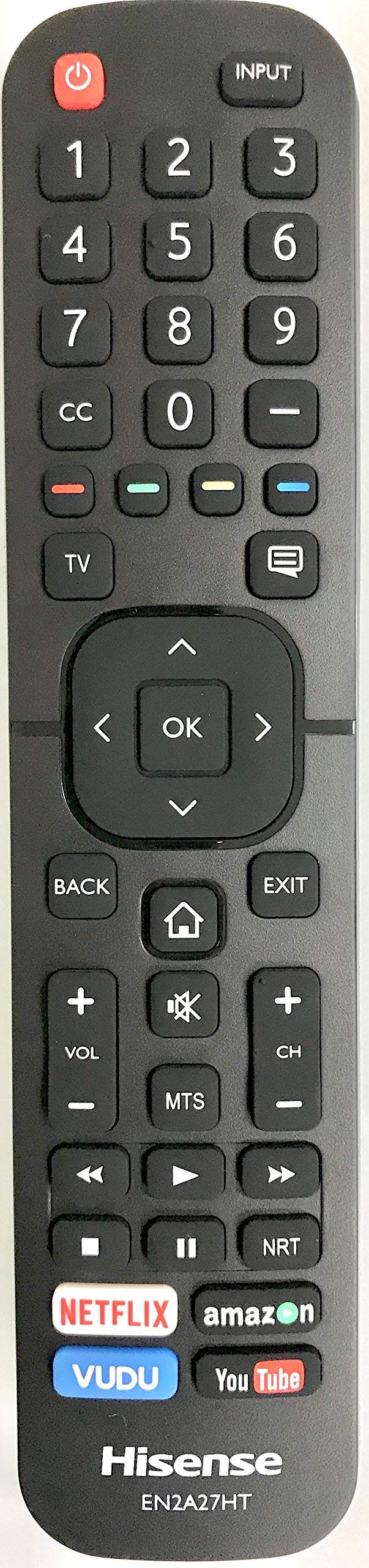 New USARMT Replaced Hisense EN2A27HT Remote Control for Hisense Smart 4K HDR TV 40H5D 43H5D 43H6D 50DU6070 50H5D 50H6D 55DU6070 55H6D 60DU6070 65H6D-Sold by Sourcing Remote Exclusively