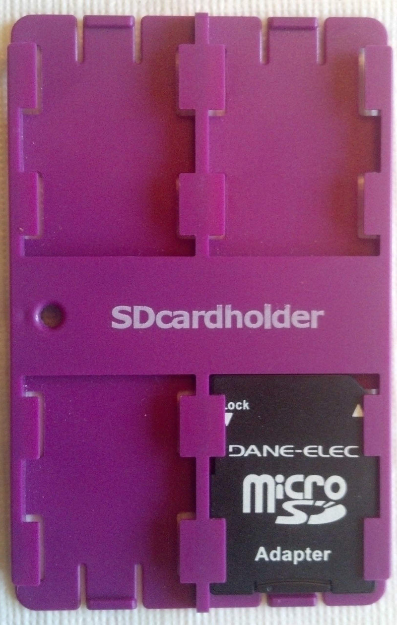 SD Card Organizer Credit Card Size Secure Digital Memory Card Case (Yellow)!