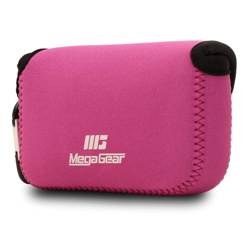 MegaGear MG807 Ultra Light Neoprene Camera Case compatible with Fujifilm FinePix XP140, XP130, XP120, XP90 - Hot Pink