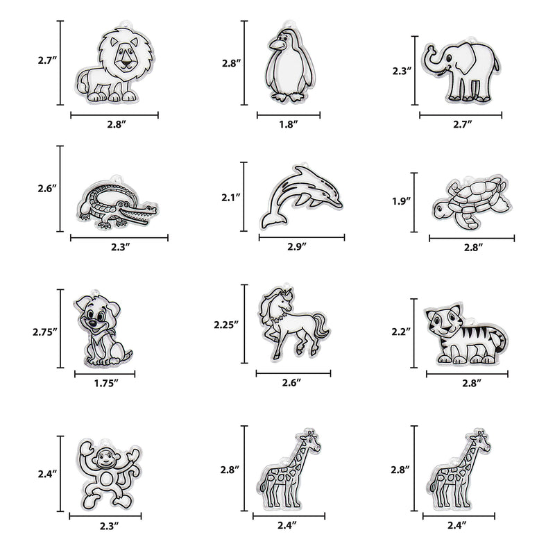 Made By Me Animal Suncatcher Refill Pack 12 pk by Horizon Group USA, Multicolor, one Size