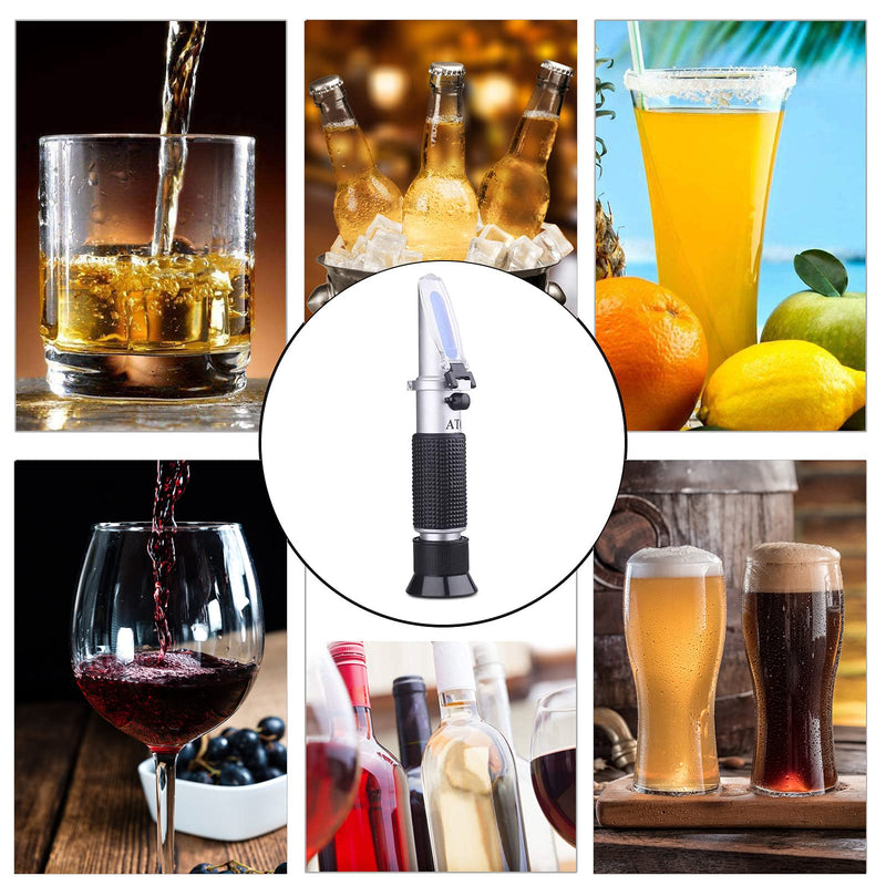 [AUSTRALIA] - Brix Refractometer with ATC - Tiaoyeer Digital Handheld Refractometer for Beer Wine Brewing, Dual Scale-Specific Gravity 1.000-1.130 and Brix 0-32% 