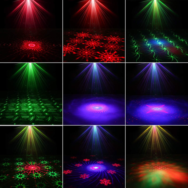 Mini Party Laser Light Stage DJ Disco Lights, Sound Activated Strobe Lights