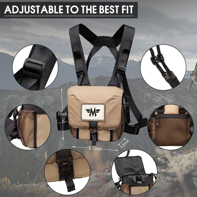 Binocular Harness, Binocular Harness, Optics Binocular Bag for Hiking, Bird Watching, Adjustable and Comfortable Binocular Accessories