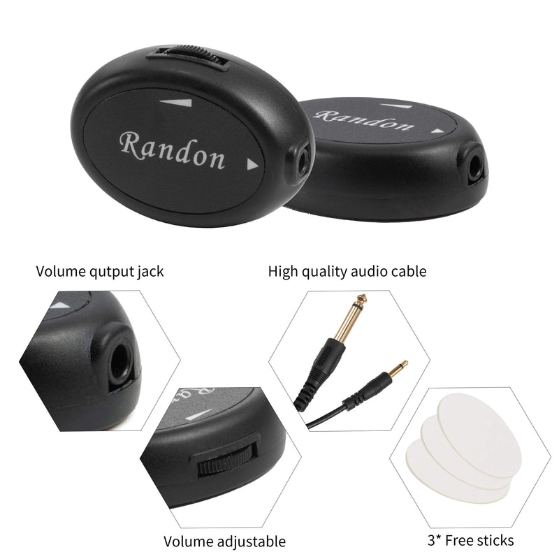 Randon Acoustic Guitar Pickup Piezo Contact Pickup for Guitar Ukulele Violin, Mandolin, Banjo, Kalimba, Harp RP-50