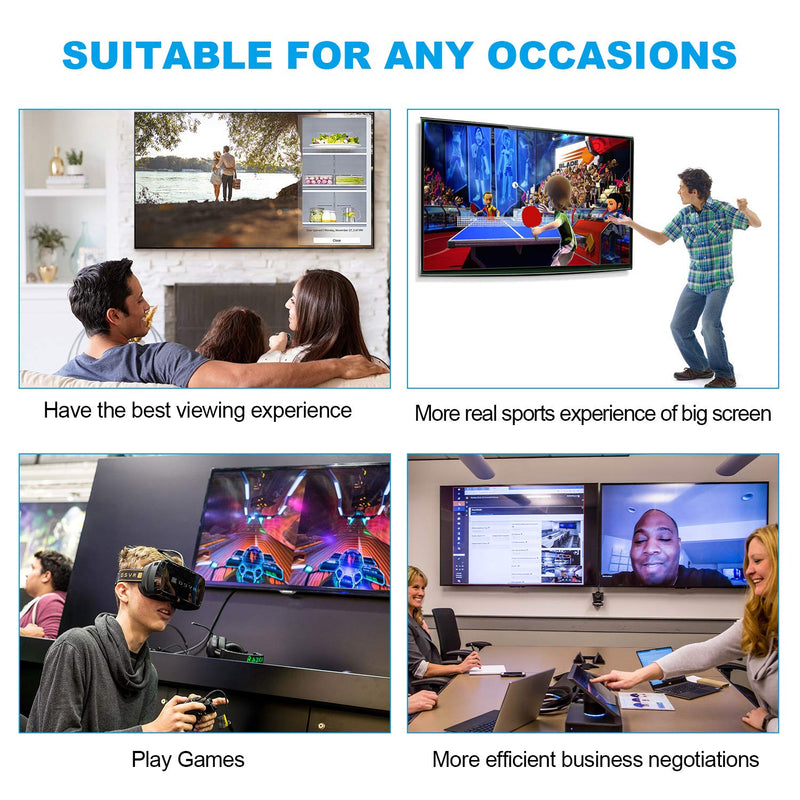 CABLEDECONN 5FT 1.5M 8K HDMI2.1 Cable UHD 48Gbps 8K@60Hz 4K@120Hz with LED Indication HDCP2.2 4:4:4 HDR 3D eARC Compatible with HDMI Laptops PS5 SetTop Box HDTVs Projectors 1.5m 5ft HDMI 8K Copper Cord with LED