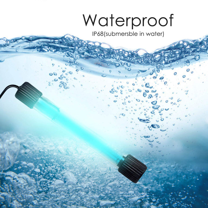[AUSTRALIA] - Aquarium Clean Light，9W & 11W UV Sanitizer Aquarium Algae Bloom Clean Light with Timer,Submersible Waterproof Lamp for Fish Tank Pond，Water Clean Green Clear Waterproof Clean Lamp for Sump Swim Pool 11.0 Watts 
