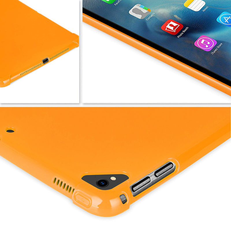 [AUSTRALIA] - KIQ iPad 9.7 5th 6th Gen Case, TPU Skin Protection Anti Slip Lightweight Cover for Apple iPad 9.7 2017/2018 5th & 6th Generation [Orange] TPU Orange 