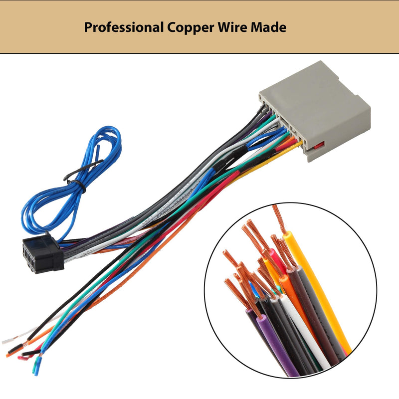 [AUSTRALIA] - RED WOLF Car Stereo Pionner Wire Harness Adapter Connector Compatible with Ford F150 Escape Focus 2004-2013, Lincoln 2006-2010 Town Car for Pionner Radio CD Player Receiver Amplifier/SWC Cable Plug 