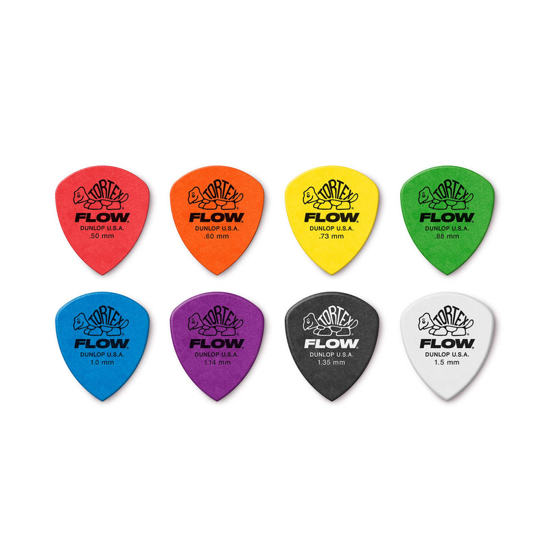 Jim Dunlop Tortex Flow Standard .88mm Guitar Picks (558P.88) 12 Pack Green