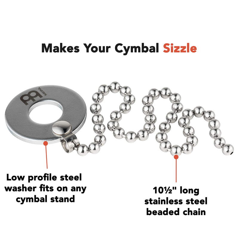 Meinl Cymbal Bacon - Cymbal Sizzler for Rides, Crashes, Chinas, and Effect Cymbals with No Rivets Required (BACON)