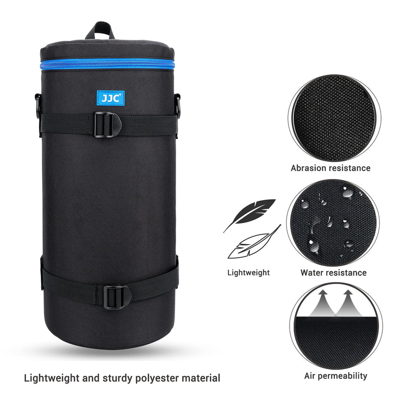 [AUSTRALIA] - JJC Camera Lens Pouch Case for Sony FE 200-600mm f/5.6-6.3 G OSS Super Telephoto Zoom Lens with Reversed Lens Hood &Teleconverter, Zipper Polyester Lens Protective Bag Interior Size 5.51X14.57” XXXXXL 