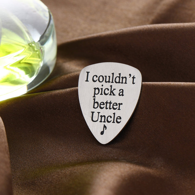 I Couldn’t Pick A Better Uncle Musical Guitar Pick Jewelry Gift for Uncle