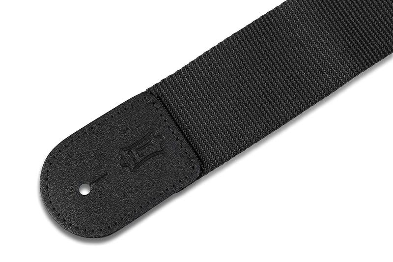 Levy's Leathers 2" Polypropylene Guitar Strap with Polyester Ends and Tri-glide Adjustment. Black (M8POLY-BLK)