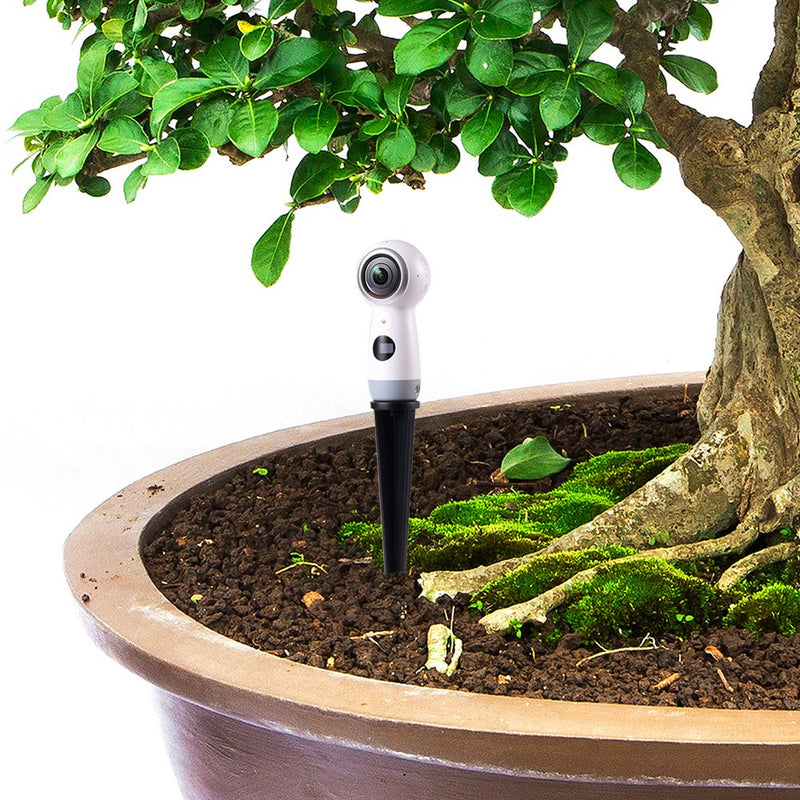 Spike Pole Mount Ground Stake for Insta360 One R Samsung Gear 360 2017 Edition Cam,360fly 360° Cam,Ricoh Theta V SC2 M15,LG 360,Nikon Keymission 170/360&Garmin Virb 360 Cam
