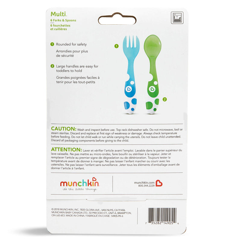 Munchkin 6 Piece Fork and Spoon Set 1 Set
