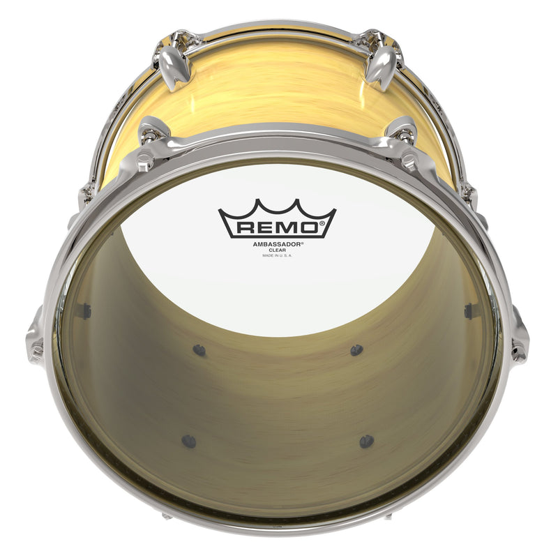 Remo Bass Drum, Clear, 6" (BA-0306-00) 6" Ambassador Clear